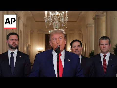 Trump addresses the nation after US steps into war between Israel and Iran