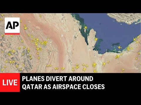 LIVE: Planes divert around Qatar after Iranian missile strike on US base