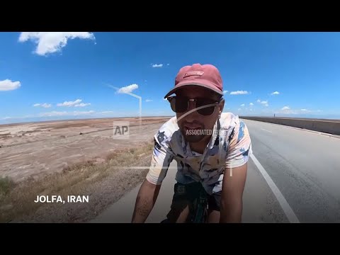 A Chilean cyclist and his dog get caught up in the Israel-Iran war