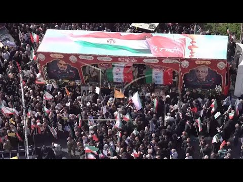 Hundreds of thousands mourn top Iranian military commanders and scientists killed in Israeli strikes