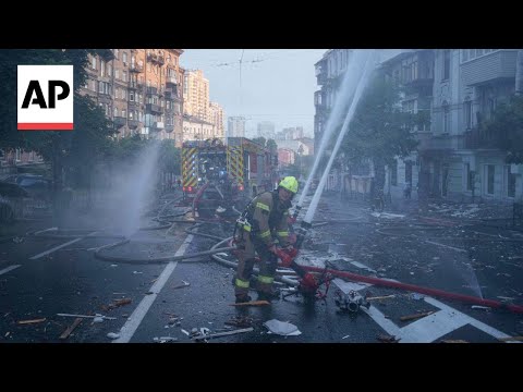 At least 2 killed in Russian drone and missile attack on Kyiv