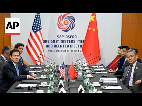 Rubio meets China’s foreign minister in Malaysia as US-Chinese tensions mount