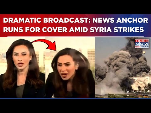 Israel-Syria War: News Anchor Flees On-Air As IDF Strikes Hit Damascus, Dramatic Video Goes Viral