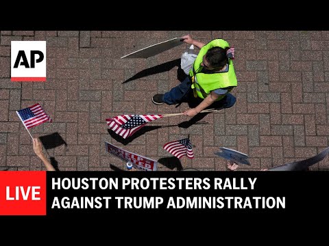 LIVE: Houston protesters join ‘Good Trouble Lives On’ rally against Trump administration