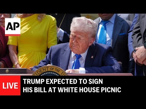 LIVE: Trump expected to sign his bill at White House picnic