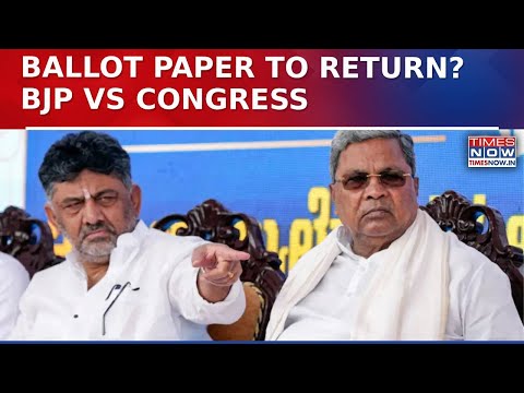 Karnataka Govt Pushes Ballot Papers For Local Polls, BJP Slams Congress For ‘Moving Backward’| Watch