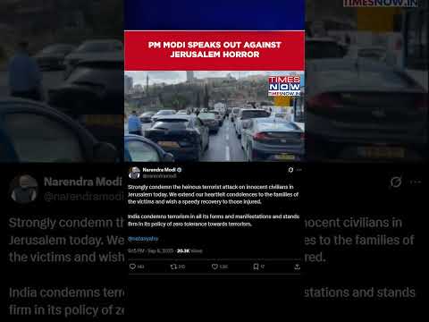 Indian PM Modi Speaks Out Against Jerusalem Horror, Tags Israel’s Netanyahu On X | # Shorts