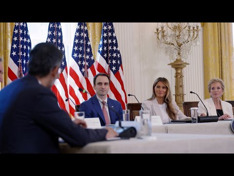 First Lady Melania Trump Hosts a Meeting of the White House Task Force on AI  Education