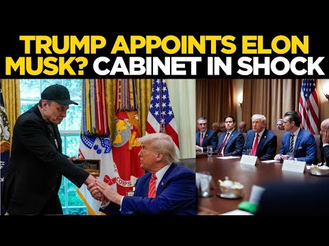 Donald Trump Speech LIVE | Cabinet Stunned as Trump Moves to Elevate Elon Musk | Trump | Elon Musk