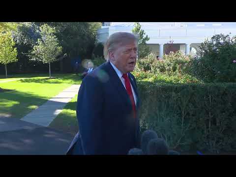 President Trump Gaggles with Press Upon Departure from the White House, Oct. 21, 2026